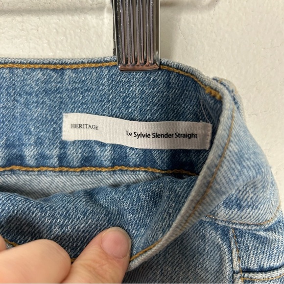 FRAME Le Sylvie Slender Straight Gramercy Jeans - Picture 5 of 7